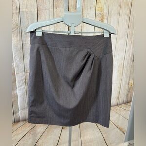 APOSTROPHE Y2K Mini Skirt grey With Pink Pin Stripes Business Casual Sz 12​